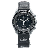 オメガ × Swatch スウォッチ スピードマスター ムーンスウォッチ ミッション トゥ ザ ムーン 腕時計 SO33M100 クオーツ ブラック文字盤 ナイロン バイオセラミック メンズ OMEGA 【中古】